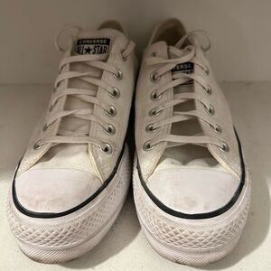 Converse All Star White Canvas Sneakers